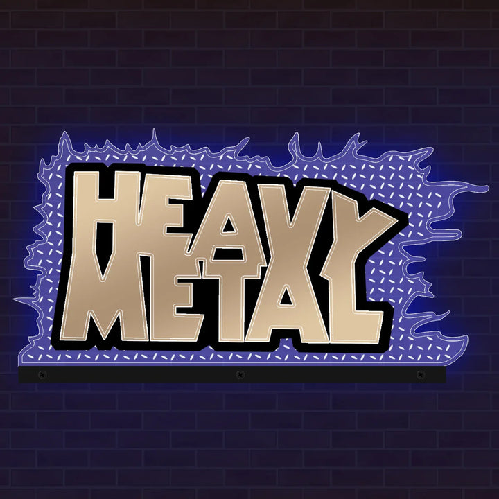 Heavy Metal Topper 3D Acrylic LED Topper, For  Pinball Machine, Pinball Topper