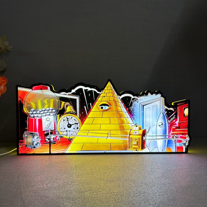 Twilight Zone Led lightbox for Pinball Machine, 3D Printed Lightbox USB Powered & Full Dimmable
