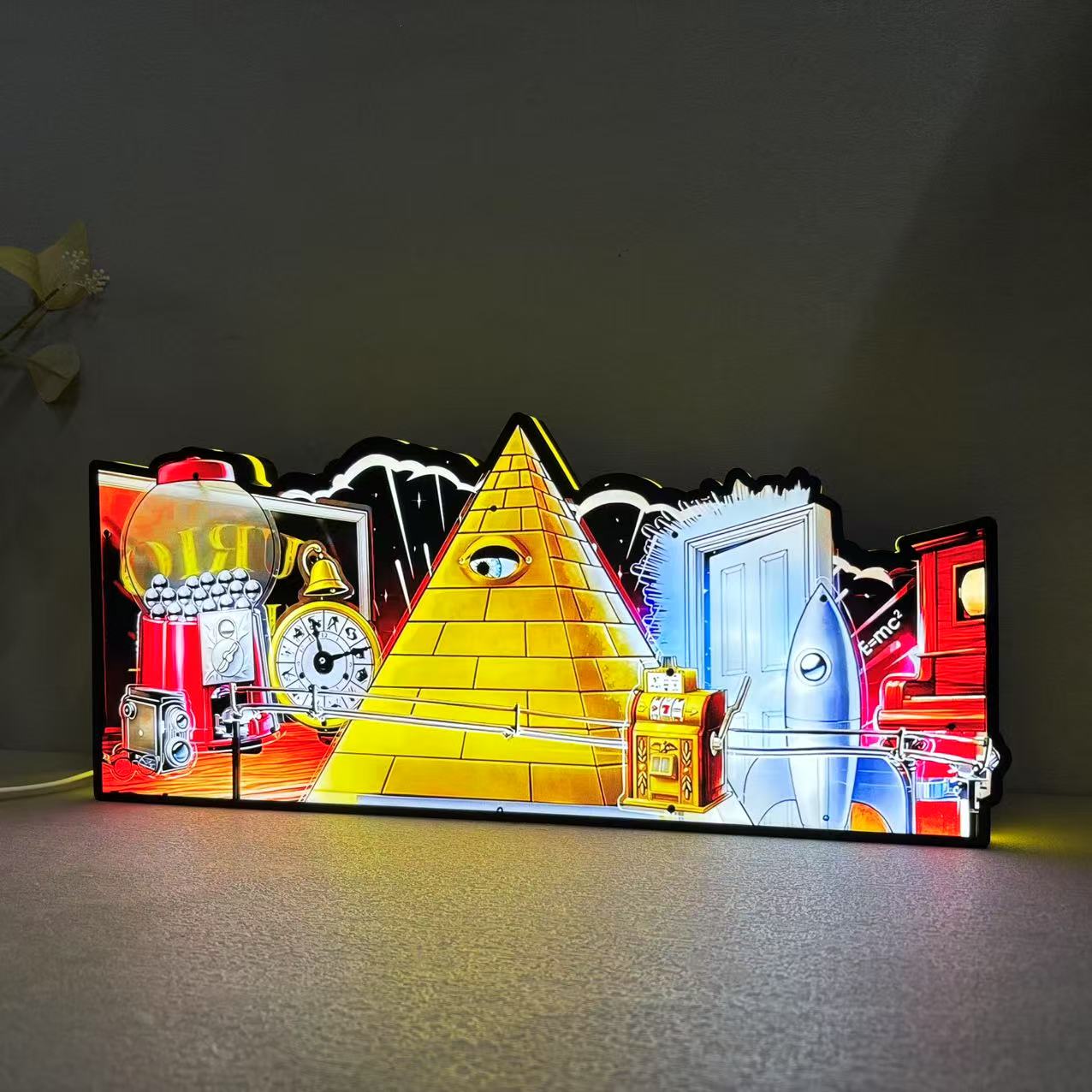 Twilight Zone Led lightbox for Pinball Machine, 3D Printed Lightbox USB Powered & Full Dimmable