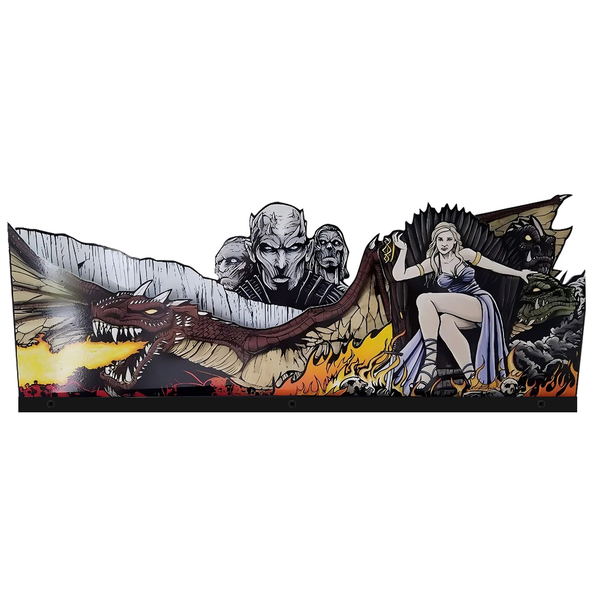Game of Thrones Topper 3D Acrylic LED RGB Topper, For Stern Pinball Mahine, Pinball Topper