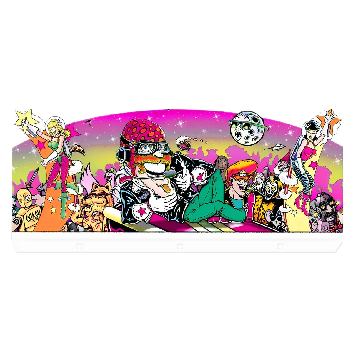 DR. Dude Topper 3D Acrylic LED Topper, For Bally Pinball Mahine, Pinball Topper