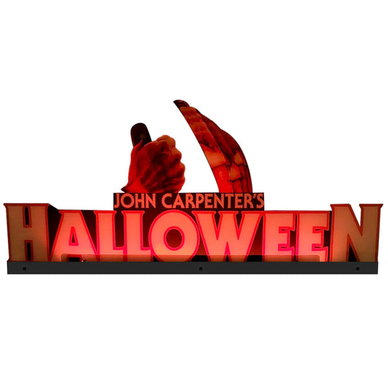 Décoration de flipper Halloween de John Carpenter, décoration LED 3D en acrylique, pour flipper effrayant 