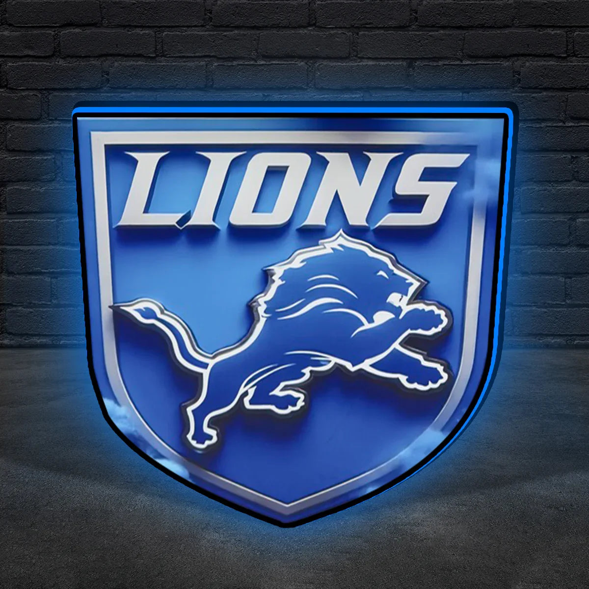 Detroit Lions Team Logo Lightbox / Lamp,Custom NFL Blitz Sports Team Lightbox, Sports Fan Gift, Arcade Game Room Decor