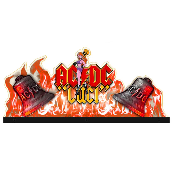 AC/DC Luci Topper 3D Acrylic LED Topper, For  Pinball Mahine,  for AC/DC pinball fans