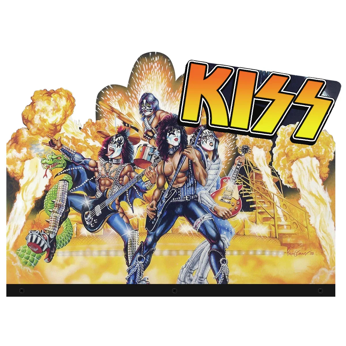 KISS Topper 3D Acrylic LED Topper, For Bally Pinball Mahine, KISS Pinball Machine Topper