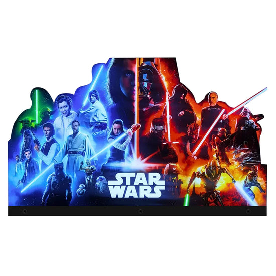 Star Wars Mandalorians Pinball Topper 3D Acrylic LED Topper, for Pinball Machine, Pinball Topper