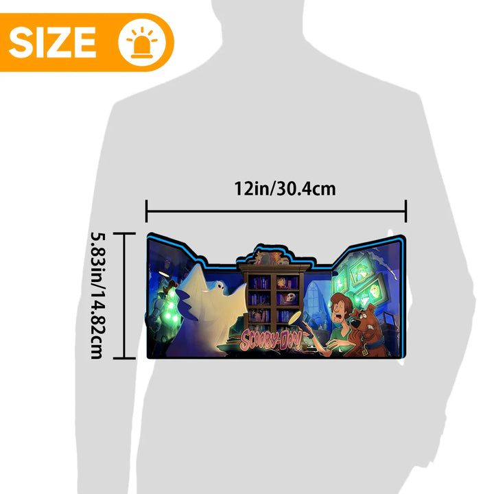 Scooby Doo Pinball Topper LED Sign, 3D Printed Lightbox, USB Powered & Full Dimmable