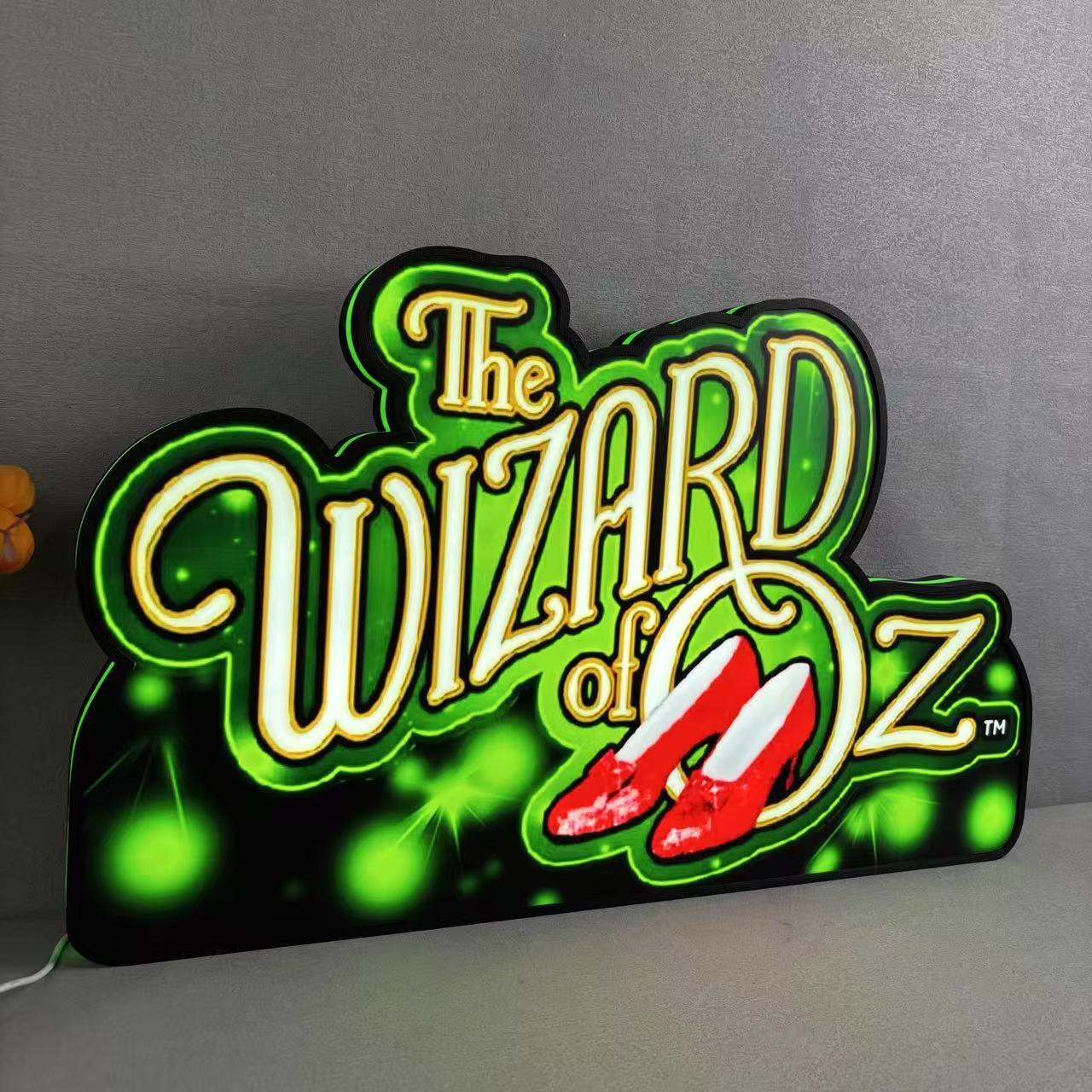 Wizard of Oz Pinball Logo Led lightbox for Pinball Machine, 3D Printed Lightbox USB Powered & Full Dimmable