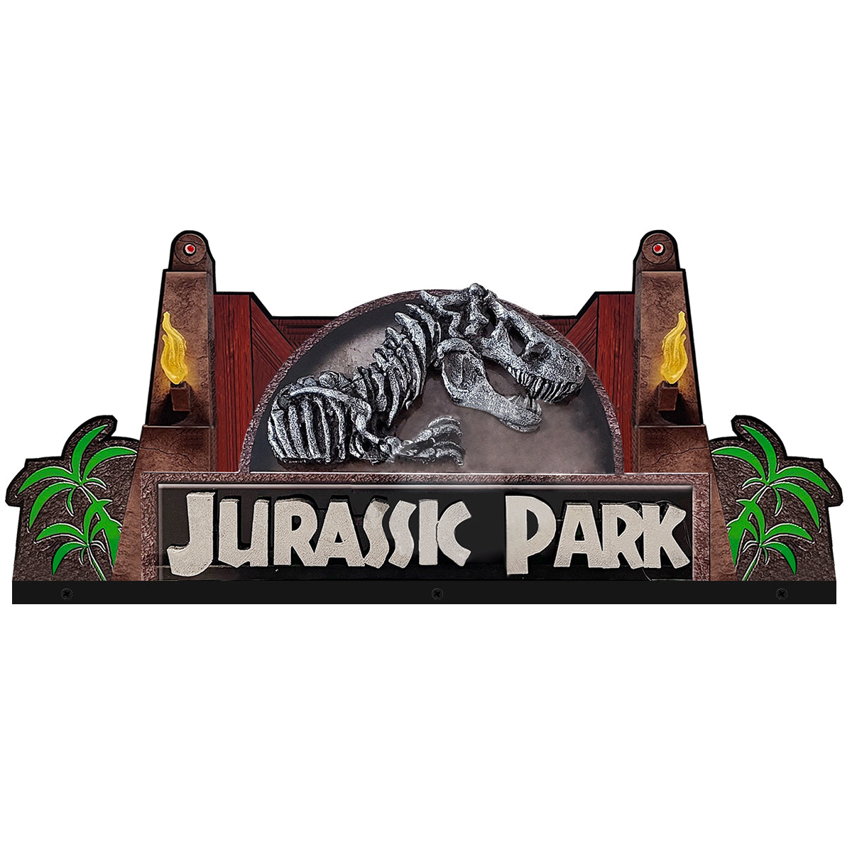 Jurassic Park 30th Anniversary Pinball Topper 3D Acrylic LED Topper, For Stern Pinball Machine, Pinball Topper