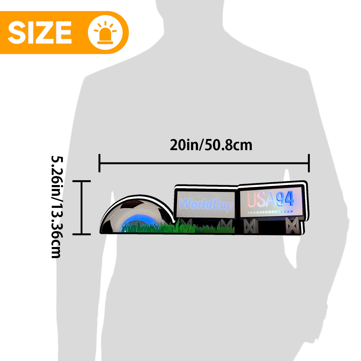 Custom World Cup USA 94 Pinball Topper Lightbox, 3D Printed Lightbox Powered by USB Band Dimm
