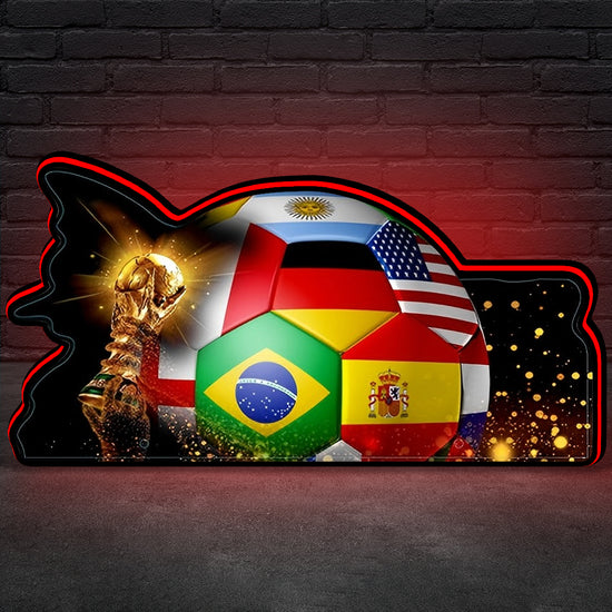World Cup Soccer 94 Topper, 3D Printed Lightbox Powered by USB Band Dimm Man's Cave