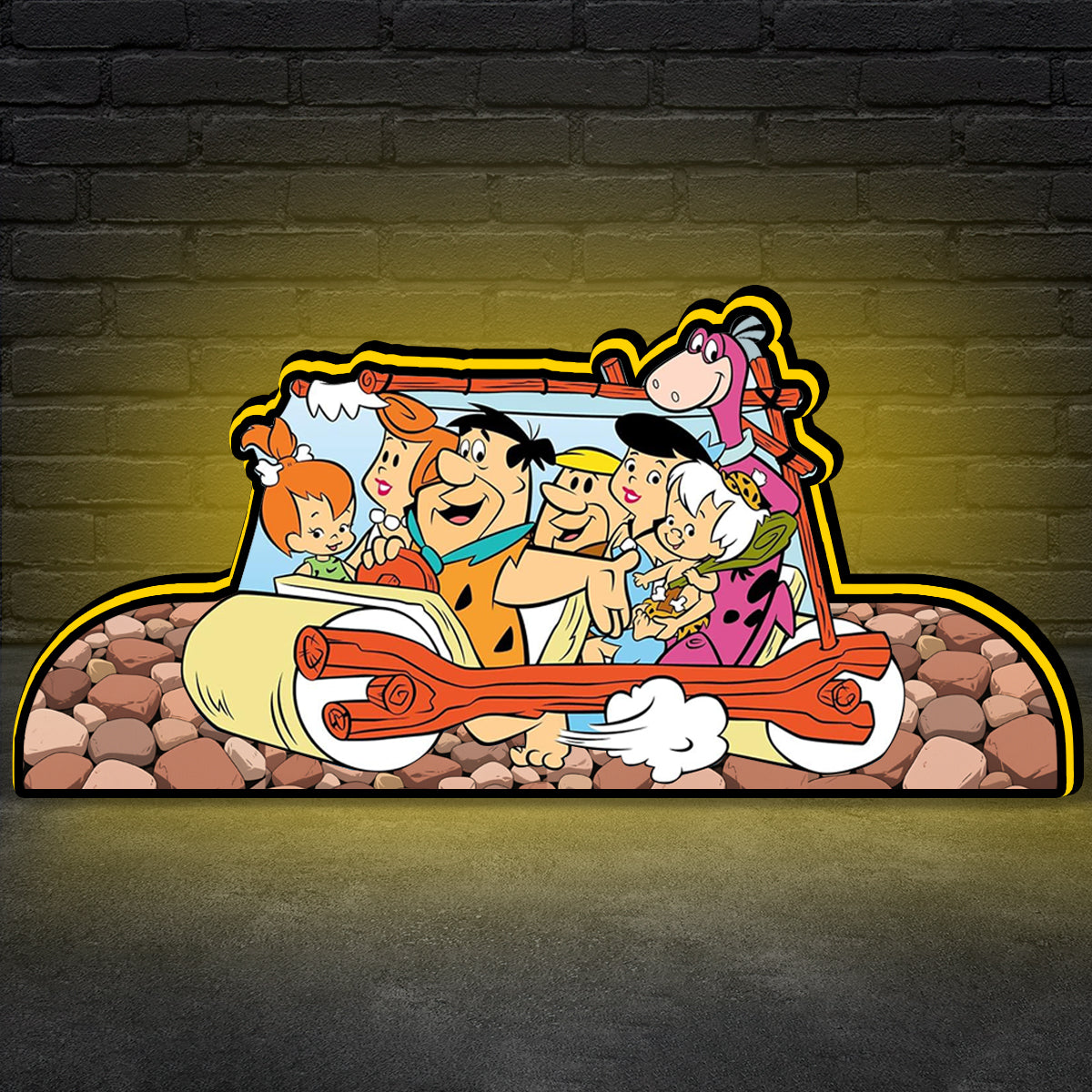 Flintstones Pinball Topper, for The Williams Pinball Machine, Video Game Machine LED Lightbox , Pinball Arcade Decor for Pinball Machine