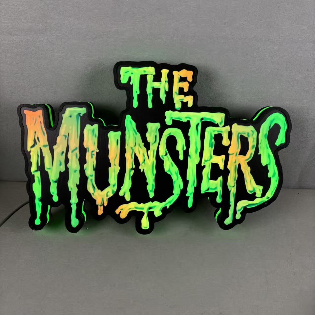 The Munsters Pinball LED Lightbox, The Munsters Pinball Topper, USB powered and with Dimming Function, design for Stern Pinball