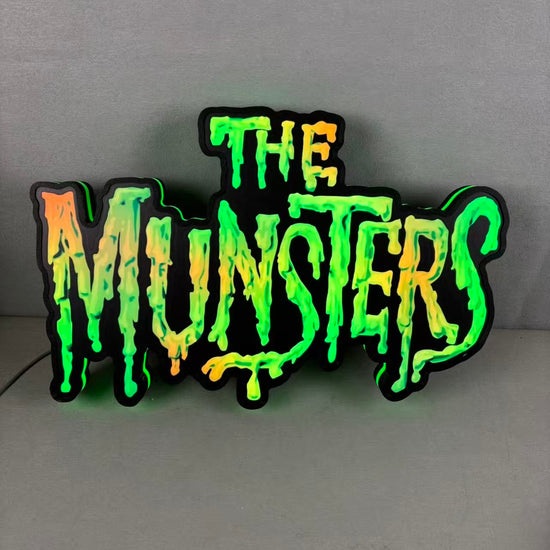 The Munsters Pinball LED Lightbox, The Munsters Pinball Topper, USB powered and with Dimming Function, design for Stern Pinball