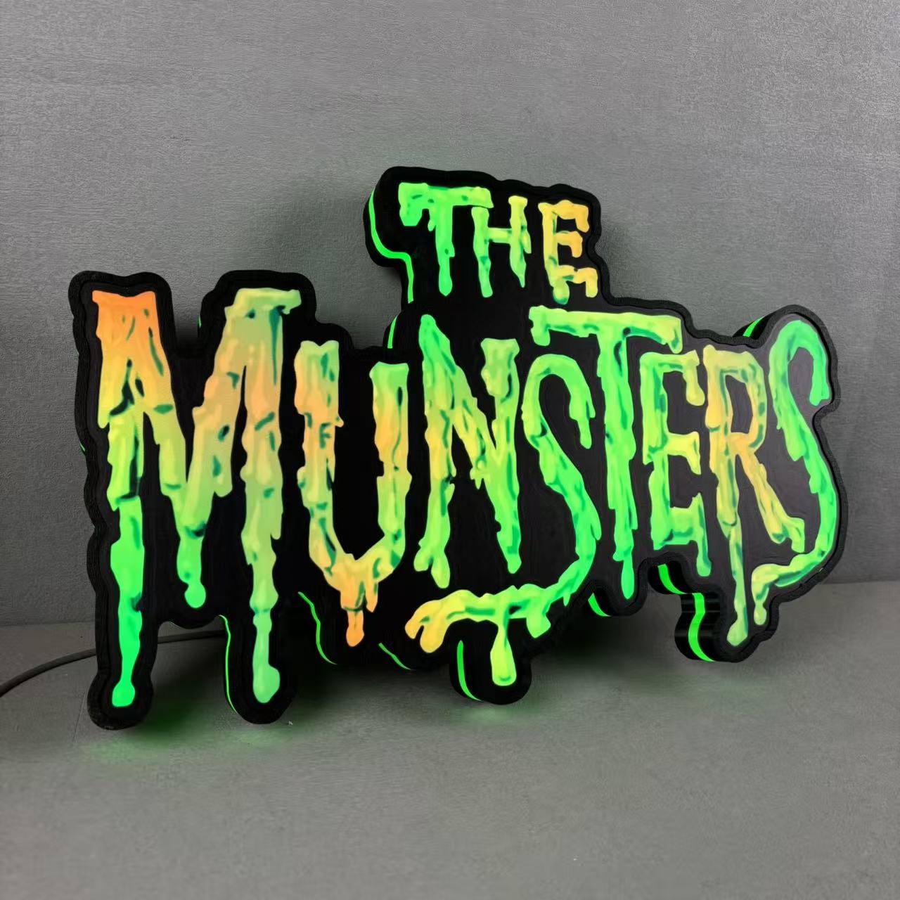 The Munsters Pinball LED Lightbox, The Munsters Pinball Topper, USB powered and with Dimming Function, design for Stern Pinball