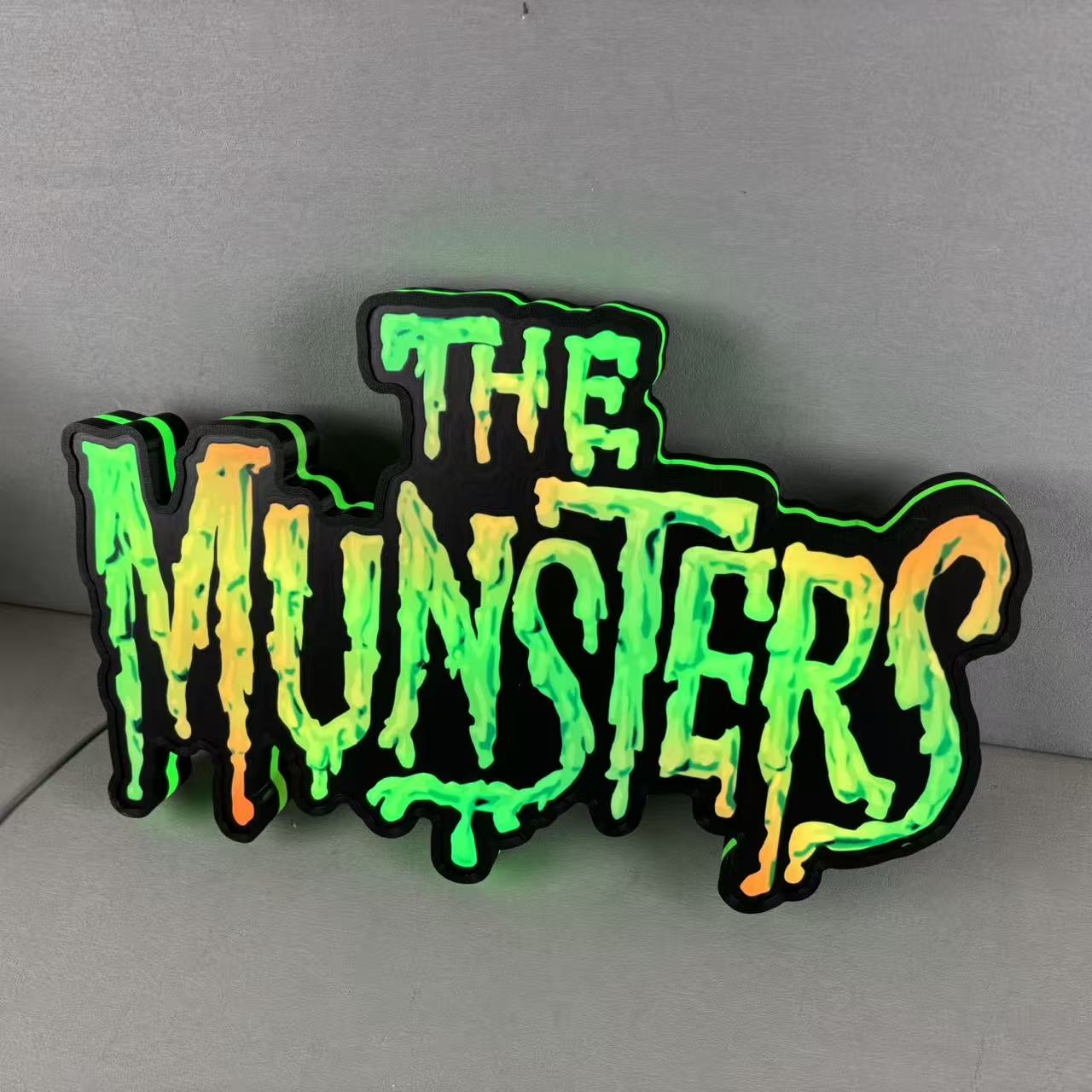 The Munsters Pinball LED Lightbox, The Munsters Pinball Topper, USB powered and with Dimming Function, design for Stern Pinball