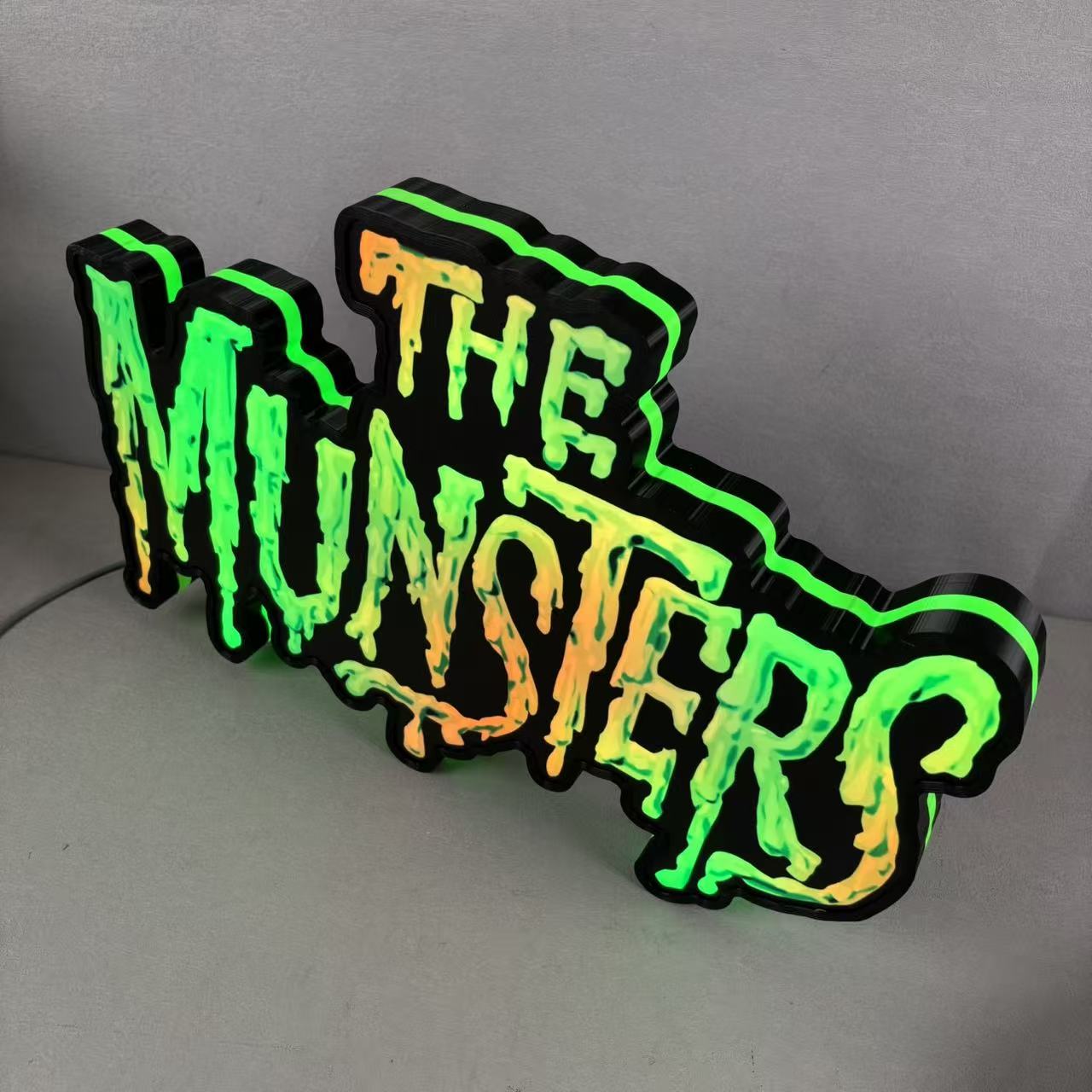 The Munsters Pinball LED Lightbox, The Munsters Pinball Topper, USB powered and with Dimming Function, design for Stern Pinball