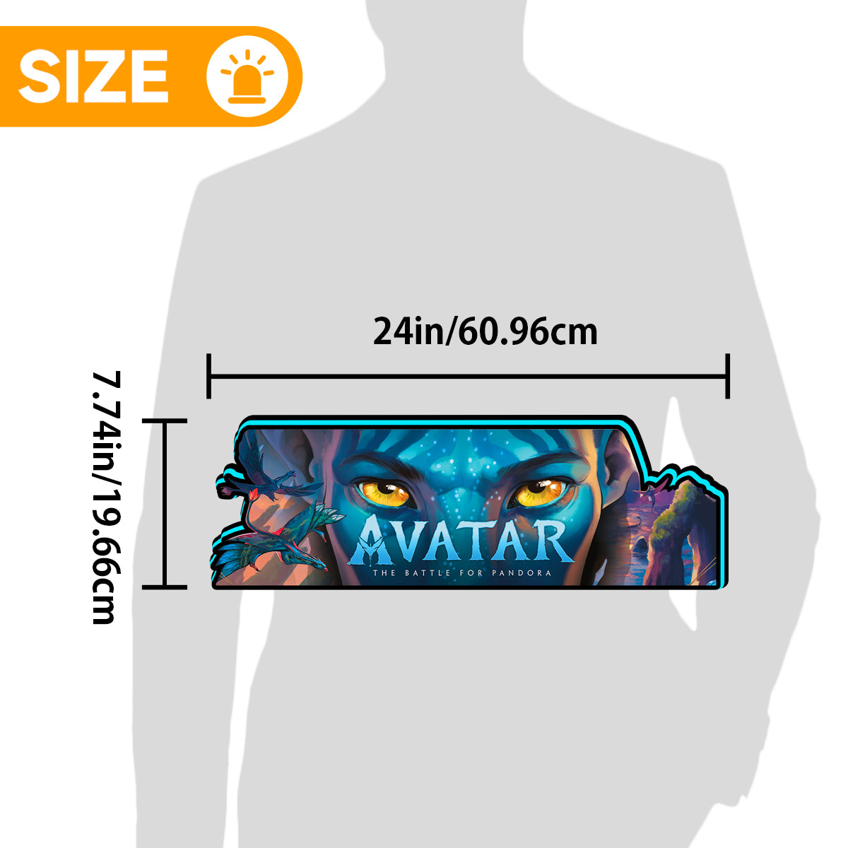 Topper for Avatar JJP Pinball, 3D Printed Lightbox USB Powered & Full Dimmable