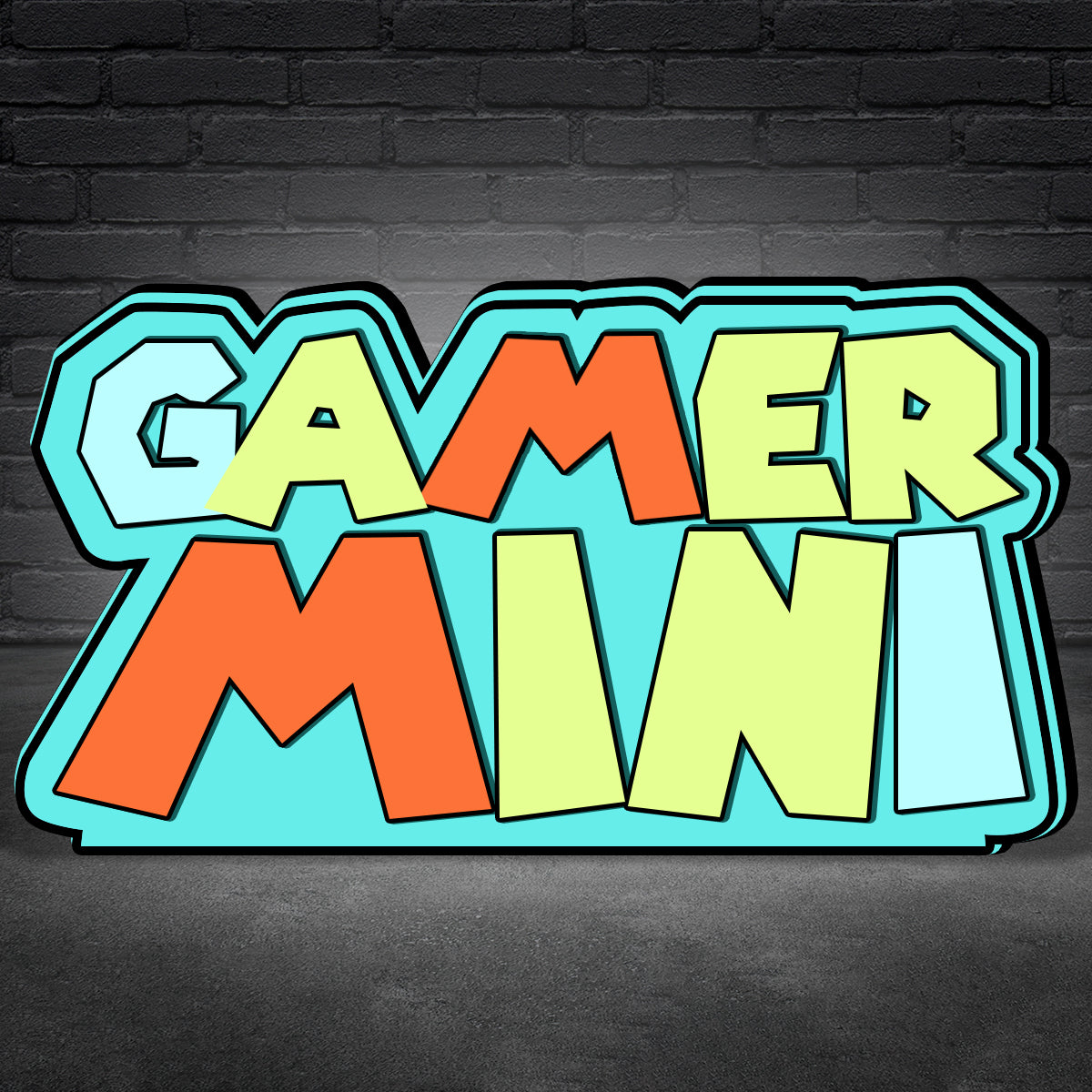 Game Mini Logo 3D Pinted Lightbox for Claw Machine, for mini claw machine Topper