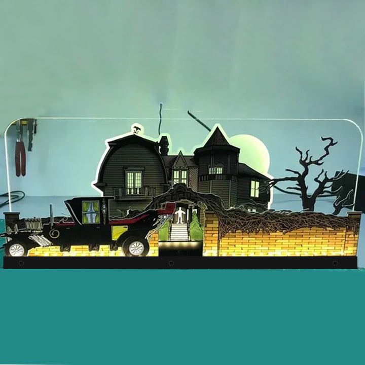 The Munsters RGB 3D Acrylic LED Topper, For Stern Pinball Machine, Pinball Topper