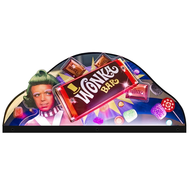 Willy Wonka and the Chocolate Factory Lit Topper 3D Acrylic LED Topper, JJP Pinball Topper