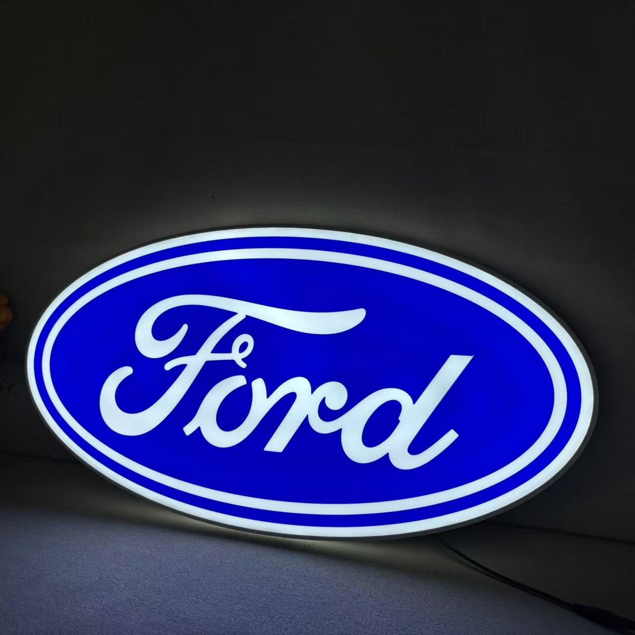 Ford Logo Car Logo LED Lightbox 3D Printed Lightbox