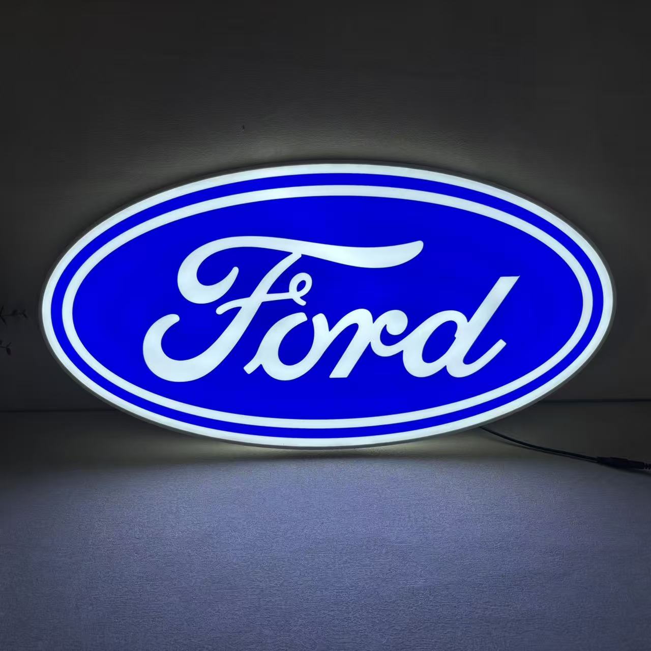 Ford Logo Car Logo LED Lightbox 3D Printed Lightbox