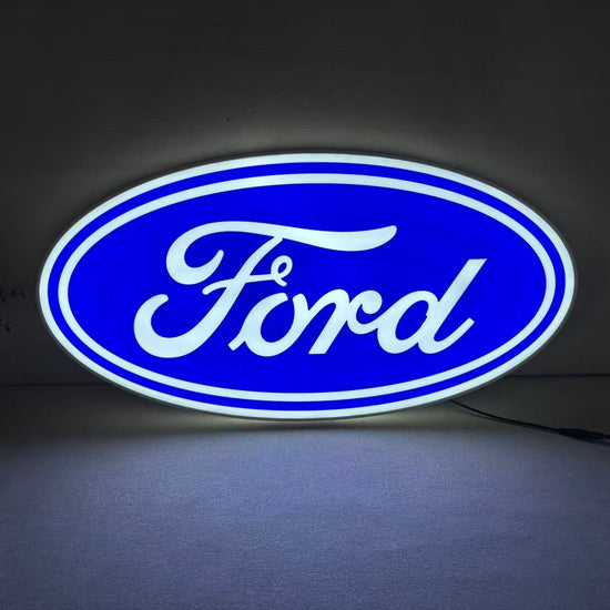 Ford Logo Car Logo LED Lightbox 3D Printed Lightbox