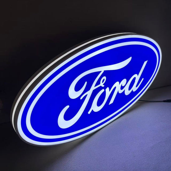 Ford Logo Car Logo LED Lightbox 3D Printed Lightbox