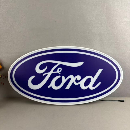 Ford Logo Car Logo LED Lightbox 3D Printed Lightbox