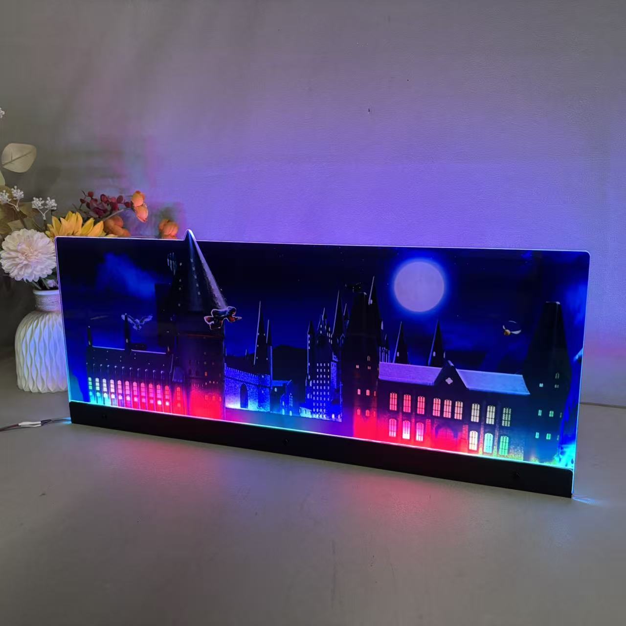 Harry Potter Pinball Topper 3D Acrylic LED Topper, For Jersey Jack JJP Pinball Machine, Pinball Topper