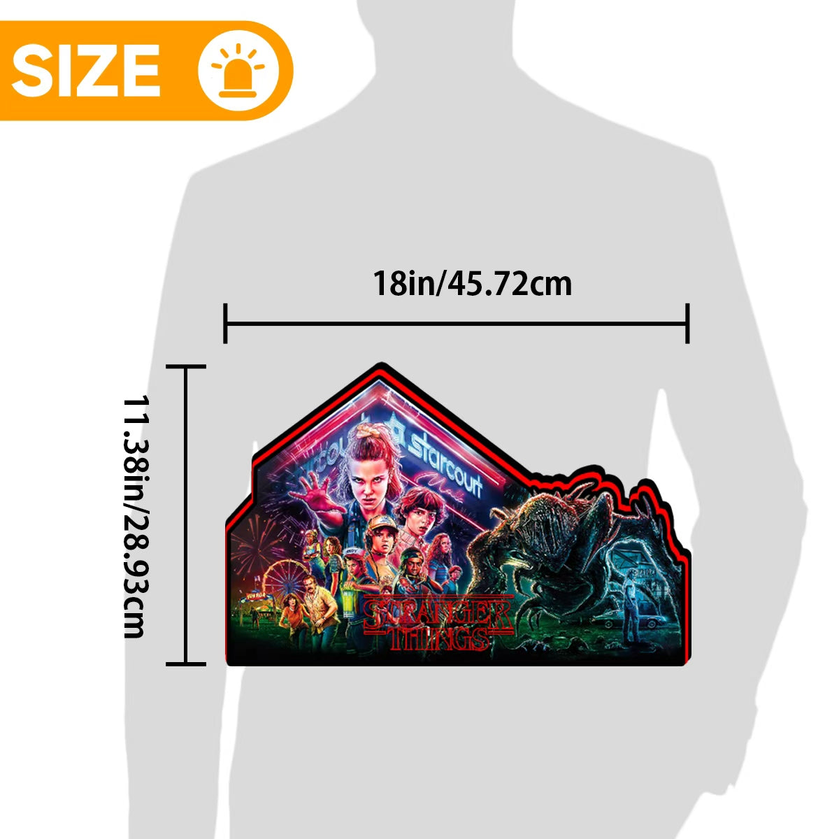 Stranger Things Pinball Topper Lightbox Arcade Gaming Light box for Man's Cave