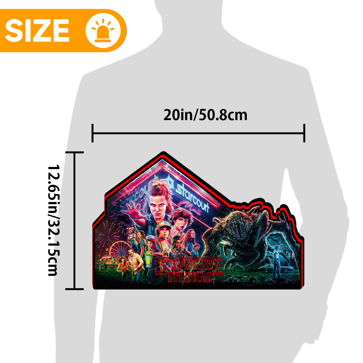 Stranger Things Pinball Topper Lightbox Arcade Gaming Light box for Man's Cave