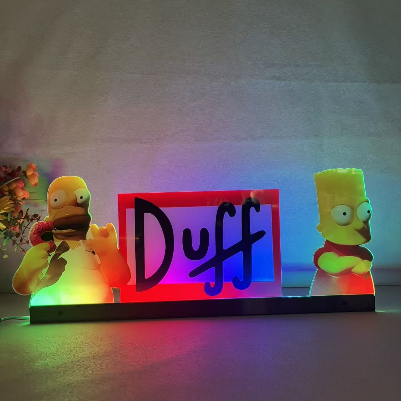 The SImpsons Duff Topper 3D Acrylic LED Topper, for Data East Pinball Machine, Pinball Topper
