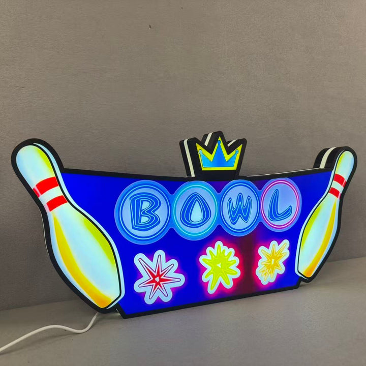 Custom The Big Lebowski Pinball Machine Led Topper Led lightbox, 3D Printed Lightbox USB Powered & Full Dimmable
