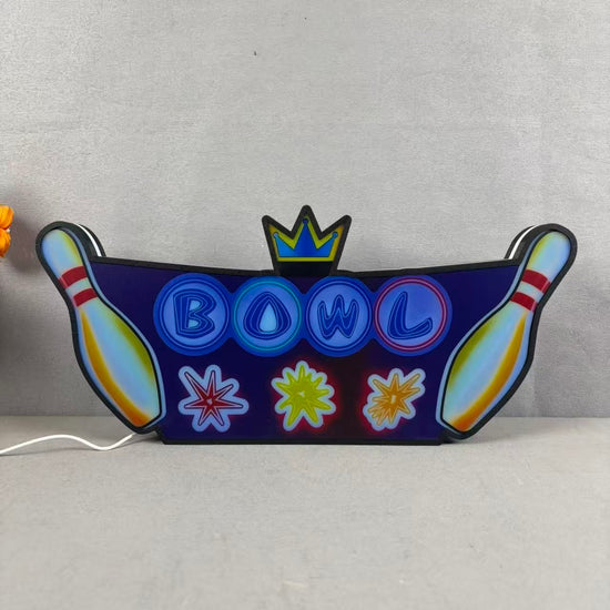 Boîte à lumière LED personnalisée The Big Lebowski Flipper, imprimée en 3D, alimentée par USB et entièrement réglable