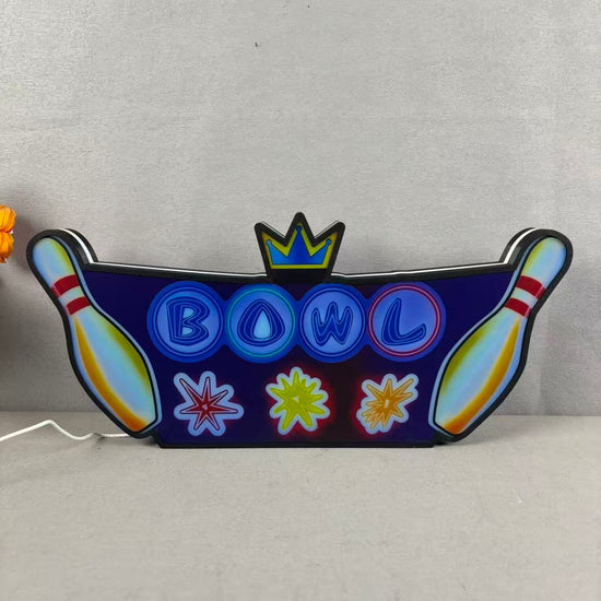 Boîte à lumière LED personnalisée The Big Lebowski Flipper, imprimée en 3D, alimentée par USB et entièrement réglable