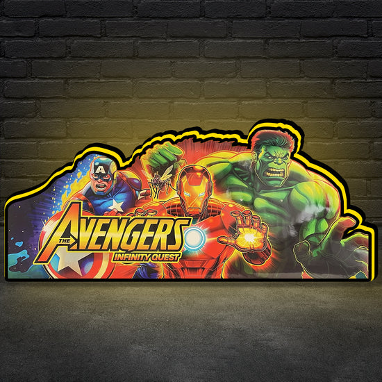 Avengers Topper Pinball 3D LED Light Box, for Stern Pinball Arcade Game fans,  Pinball Arcade Decor