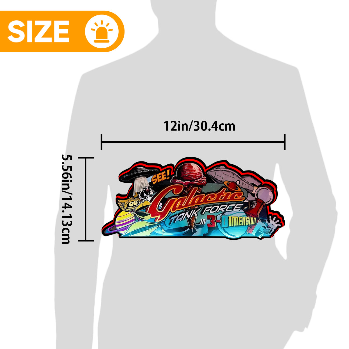 Galatic Tank Force Pinball Topper Lightbox for American Pinball Machine, Arcade Gaming Light box for Man's Cave