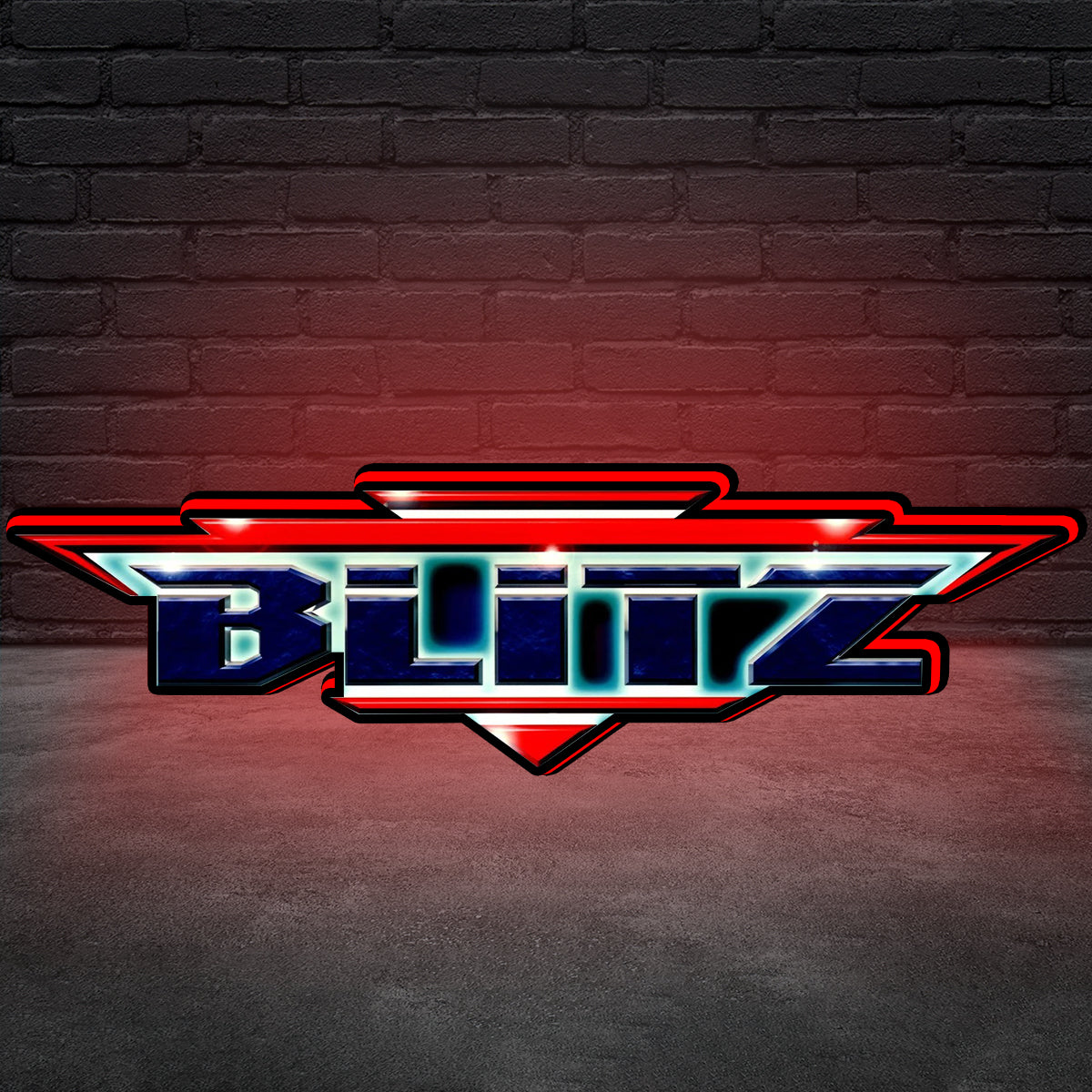 Boîte à lumière LED imprimée en 3D Crisis II pour la décoration de la salle de jeux