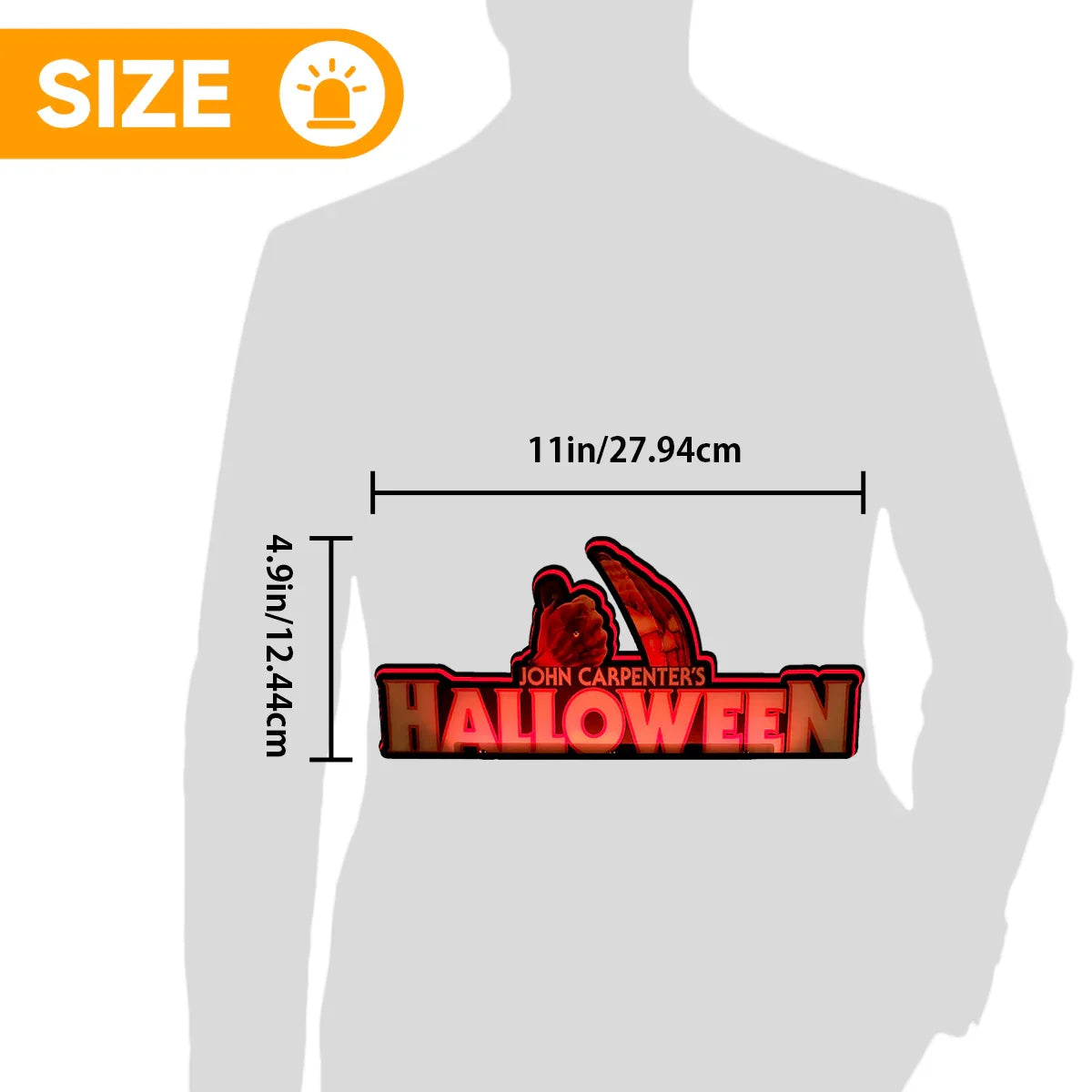 John Carpenter’s Halloween Pinball Topper LED Sign, 3D Printed Lightbox, USB Powered & Full Dimmable