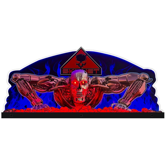 Terminator 2 Judgment Day Pinball Acrylic LED Topper, for William Pinball Machine, Pinball Topper