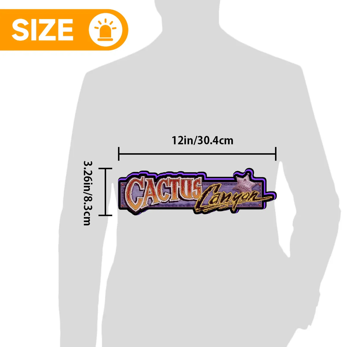 Cactus Canyon Topper, Video Game Machine LED Lightbox , Pinball Arcade Decor, Pinball Topper for CGC Pinball Machine