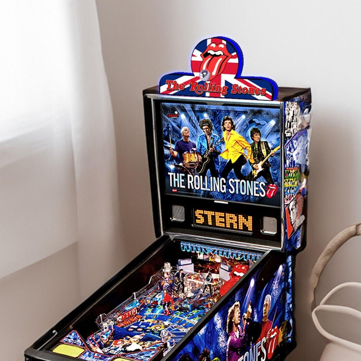 Rolling Stone Pinball Topper 3D Printed LED Light Box with Iconic Lips ...