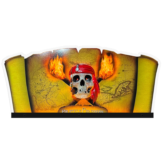 Pirates of the Caribbean Pinball Topper 3D Acrylic LED Topper, For Jersey Jack JJP Pinball Machine, Pinball Topper