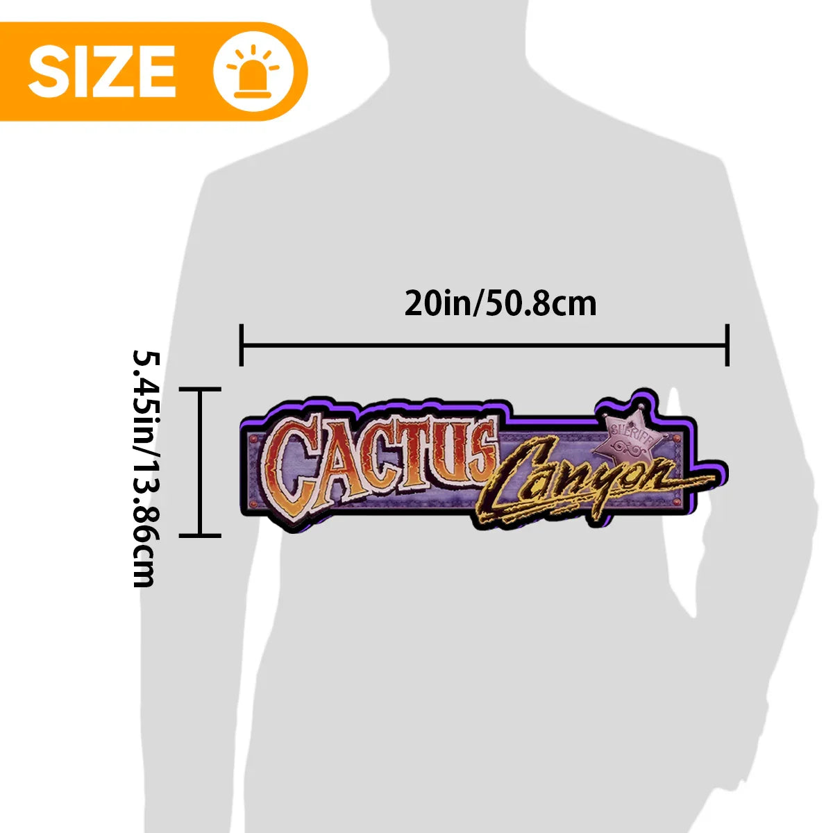 Cactus Canyon Topper, LED-Leuchtkasten für Videospielautomaten, Flipper-Arcade-Dekoration, Flipper-Topper für CGC-Flipperautomaten 