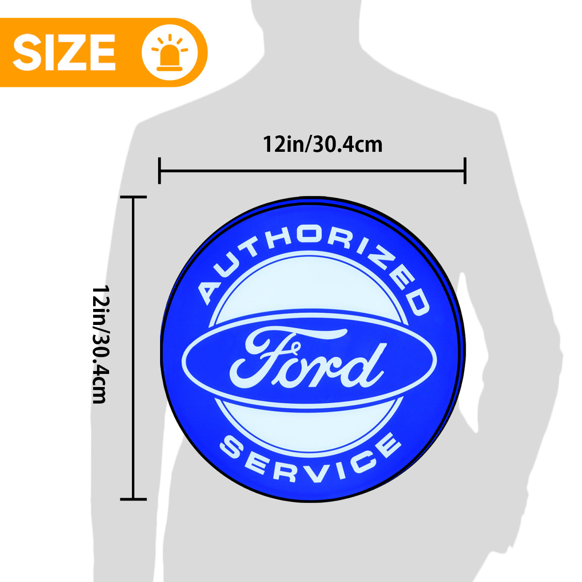 Ford Mustang Logo Custom 3D LED Topper Printed Lightbox