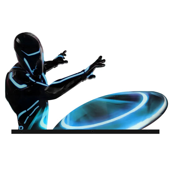 Décoration de flipper Tron en acrylique 3D à LED, pour flipper effrayant 