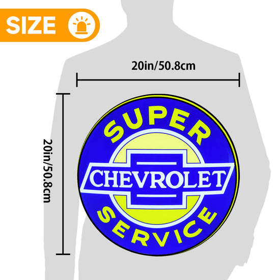 Chevrolet Logo Custom 3D LED Topper Printed Lightbox
