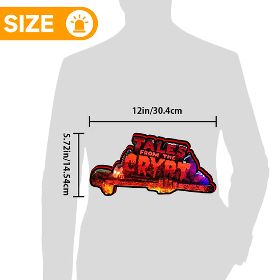 Tales From The Cpypt Pinball Topper Lightbox for Data East Pinball Machine, Arcade Gaming Light box for Man's Cave, Halloween Decor